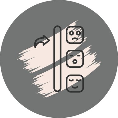 Basit geribildirim simgesi vektör çizimi