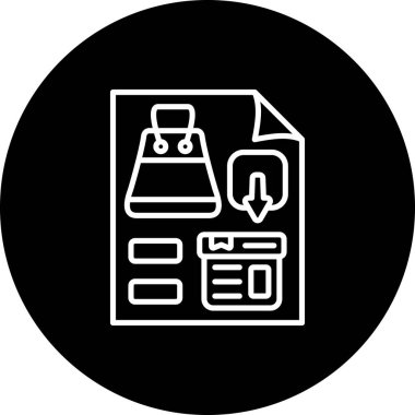 ürün web simgesi vektör illüstrasyonu