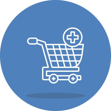 Cart web simgesi vektör illüstrasyonuna ekle