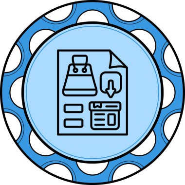 ürün web simgesi vektör illüstrasyonu