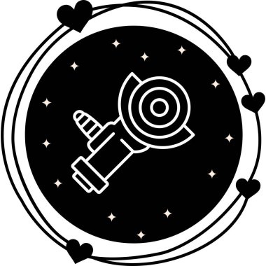 Öğütücü simgesi basit düz illüstrasyon