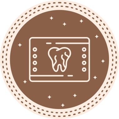 X ışını Eşsiz Düz Dijital Tasarım Nesnesi