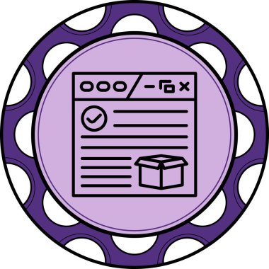 ürün web simgesi vektör illüstrasyonu