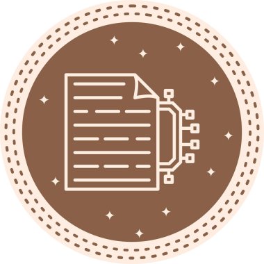 Makine Öğrenme Web simgesi vektör çizimi