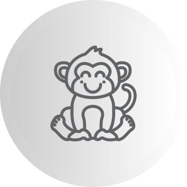 Blush Monkey Eşsiz Soyut Damgalama Grafik ŞekliName