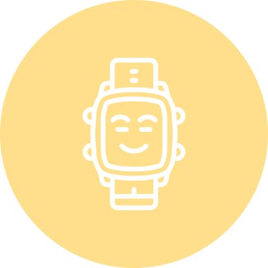 Happy Relieved Dial Creative Modern Düz Vektör Tasarımı İzle