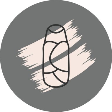 Yeni doğan bebek ikonu. Uygulamalar için doğrusal logo