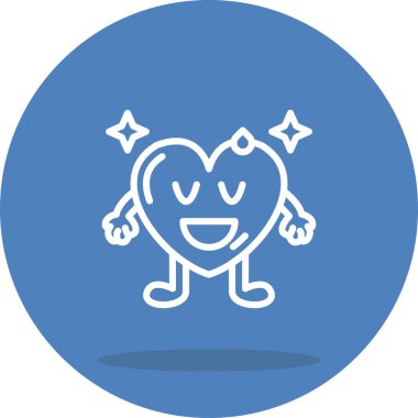 Rahatlamış Kalp Modern Soyut Tasarım Varlığı