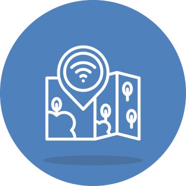 Konum Internet Dinamik Yaratıcı Dijital Grafik Şekli