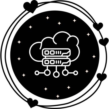 Bulut Sunucusu Sofistike Temiz Ürün Grafik Şekli