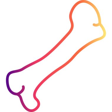 Humerus Kemiği ana hatlı düz simge