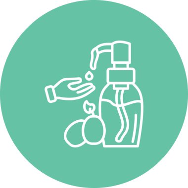 Zeytin yağı şişesi ikonu. Nemlendirici cilt kozmetiği