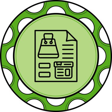 Ürün Listeleme Simgesi, Basit İllüstrasyon