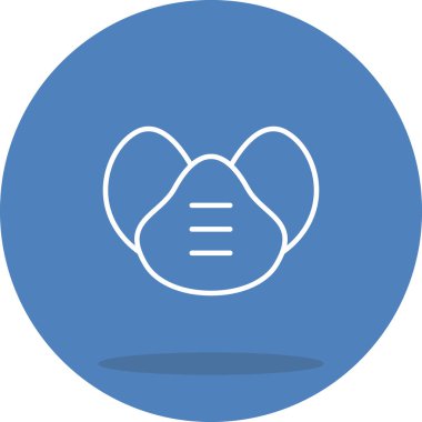 Bebek Maskesi Simgesi, Basit İllüstrasyon