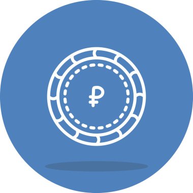 Ruble madeni para simgesi, para birimi sembolü