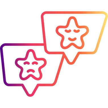 Basit geribildirim simgesi vektör çizimi