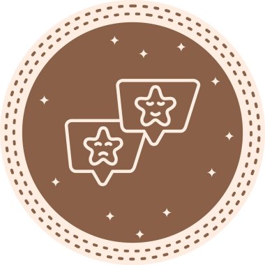 Basit geribildirim simgesi vektör çizimi