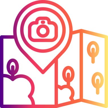 Konum Kamerası Zarif Minimum Dijital Tasarım Özelliği