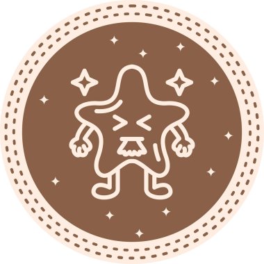 Star Vomiting, a star character with hands and legs is displayed on a light gradient background.