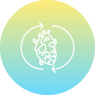 Kardiyak Rehabilitasyon Profesyonel Asgari Yaratıcı Grafik Nesnesi