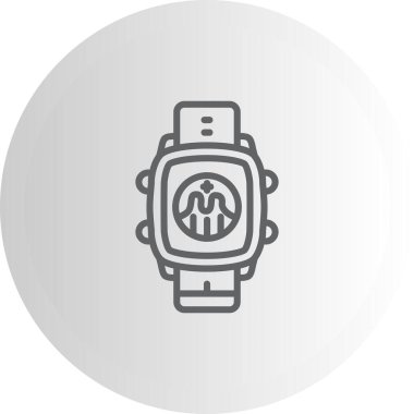 Akıllı Saat Grafik Yaratıcı Minimum Vektör Sanatı Özelliği