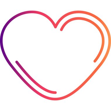 kalp web simgesi vektör illüstrasyonu