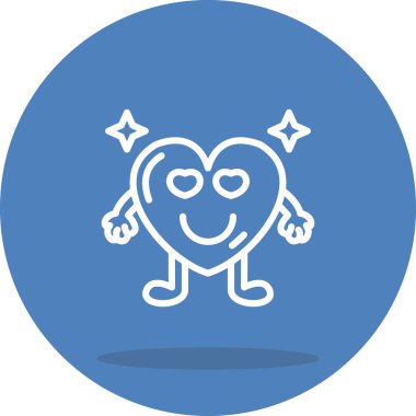 Smiley Heart Yenilikçi Modern Yaratıcı Grafik Özelliği