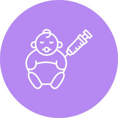 Bebek Aşılama Simgesi, Basit Resimler