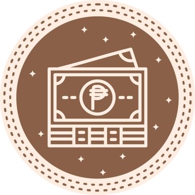 Filipin Pezo Notları Zarif Modern Sanat Düzenlemesi