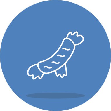 Sosis Hattı Simgesi, Beyaz Arkaplanda Basit Görüntü 