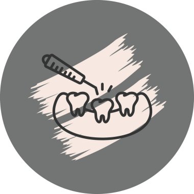 Diş Ölçekleme Asgari Dijital Grafik Sembolü