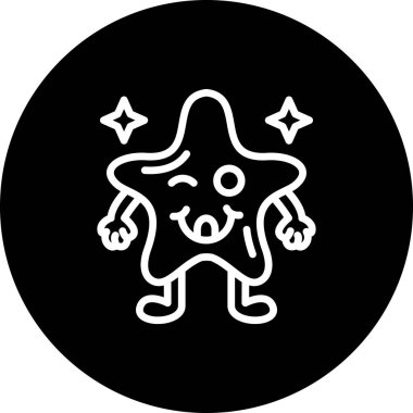 Lezzetli Yıldız Minimum Düz Kullanıcı Deneyimi Sembolü