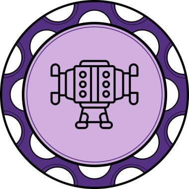 Öğütücü simgesi basit düz illüstrasyon