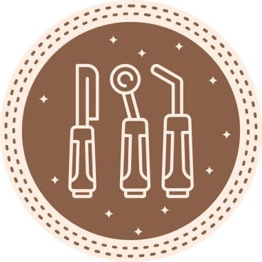 Dental Araçlar Dengeli Profesyonel Markalaşma Grafik Sembolü