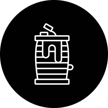 Oil Barrel Professional Clean Interface Graphic Feature