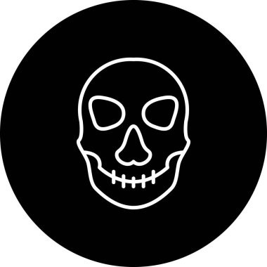 Kafatası Gelişmiş İşlevsel Web Arayüzü Sembolü