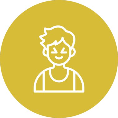 boy avatar icon, vector illustration simple design
