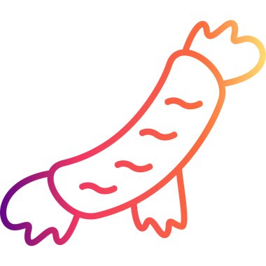 Sosis Hattı Simgesi, Beyaz Arkaplanda Basit Görüntü 