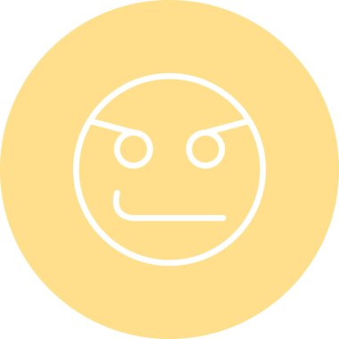 emoji simgesi, web kullanımı için basit tasarım vektör çizimi