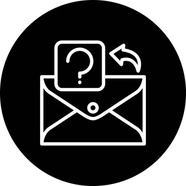 soru web simge vektör çizim