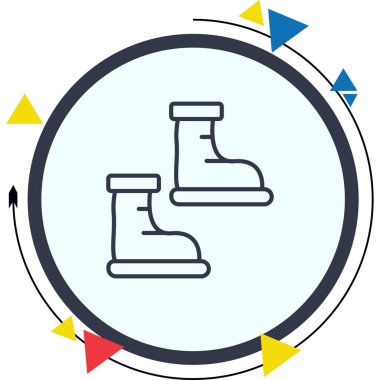 Tıbbi Çizme Çizmesi Düz Simgesi