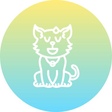 Rahatlamış Kedi Yaratıcı Eşsiz Ürün Tasarım Elementi