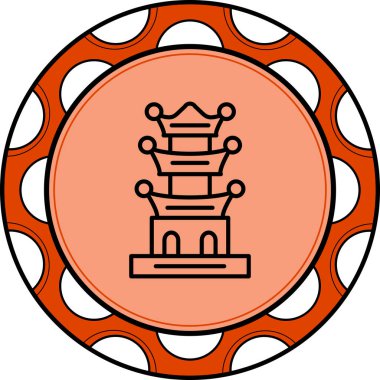 Pagoda Yaratıcı Yüksek Çözünürlüklü Grafik Elementi