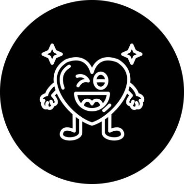 Kalp simgesi web işareti, beyaz arkaplanda izole edilmiş emoji simgesi