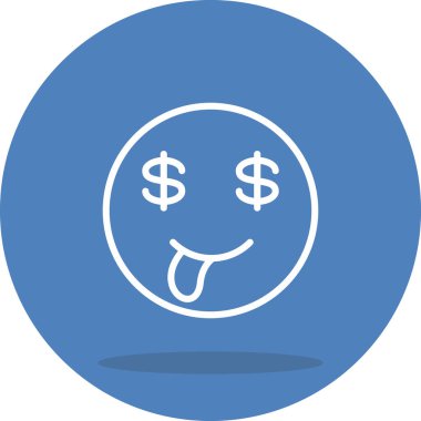 emoji simgesi, web kullanımı için basit tasarım vektör çizimi