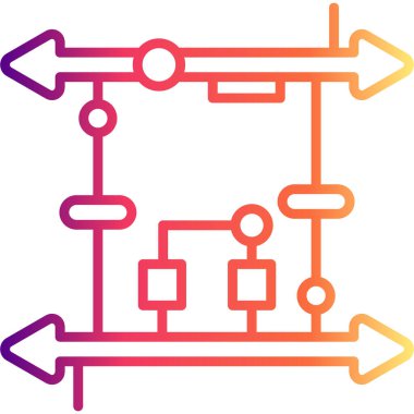 Uygulama için uzun dönem, ai model simgesi