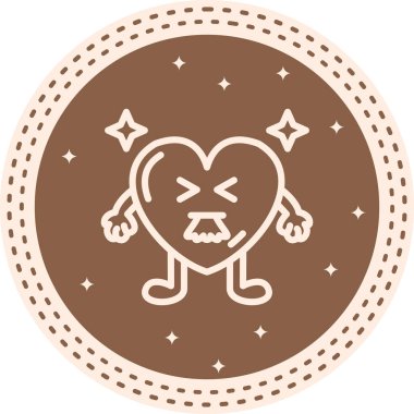 Kusan Kalp Ayırt Modern Dijital Tasarım Elemanı