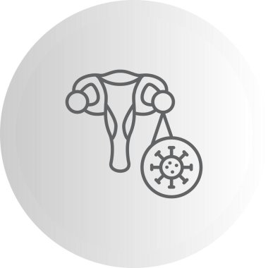 Yumurtalık Kanseri Modern Soyut Tasarım Varlığı