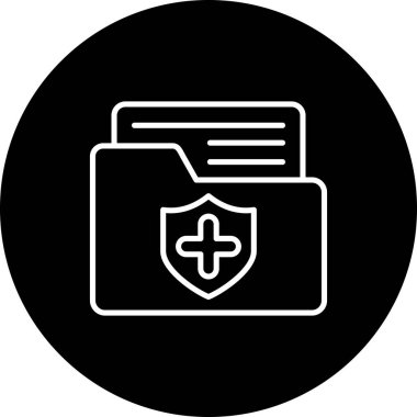 Klasör web simge vektör çizim