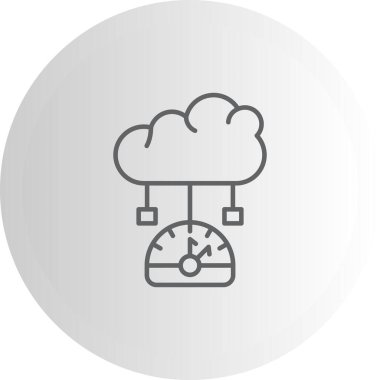 Bulut Performans Simgesi, Beyaz Arkaplan Görüntü